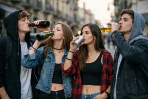 Asl Roma 4: alto rischio da alcol per minori. Nel 2025 il 23,87 per cento servizio dipendenze