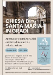 Apertura straordinaria del cantiere di restauro e valorizzazione della Chiesa di Santa Maria in Gradi