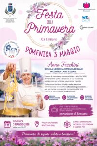 Caserecce di Primavera il 3 maggio con Lady Chef Anna Facchini e lo show cooking di cucina ortomolecolare