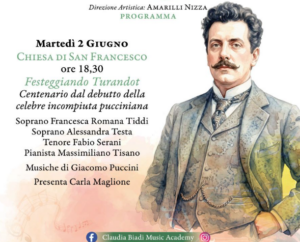 Ad Anguillara il 2 giugno “Festeggiando Turandot”. Per la cantante Francesca Romana Tiddi: “La principessa di sangue dalle mille sfumature”