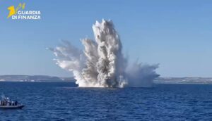 Civitavecchia: Mina antinave a 36 metri di profondità sul fondale davanti La Frasca