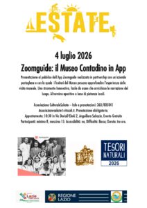 Zoomguide: il Museo Contadino in App il 4 luglio ad Anguillara