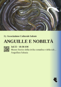Anguille e Nobiltà sabato 25 luglio 2026 al Museo Contadino di Anguillara