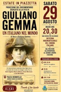 Cerveteri: omaggio a Giuliano Gemma