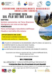 Escursione Universalmente accessibile La magia di due laghi: natura, storia e voglia di convivere tutti insieme.