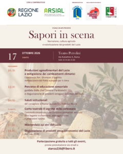 Roma – Sapori in scena: al Teatro Petrolini il Lazio si racconta